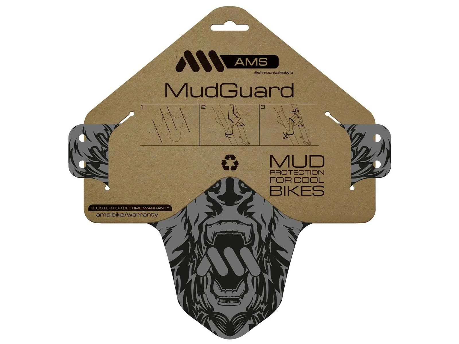All-mountain-style AMS Garde Boue Avant Bear Mud Guard 3 All-mountain-style AMS Garde Boue Avant Bear Mud Guard
