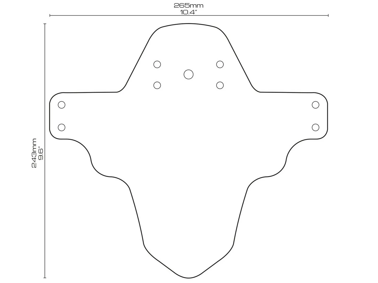 All-mountain-style AMS Garde Boue Avant Freeride Fiesta Mud Guard 6 All-mountain-style AMS Garde Boue Avant Freeride Fiesta Mud Guard – Image 4