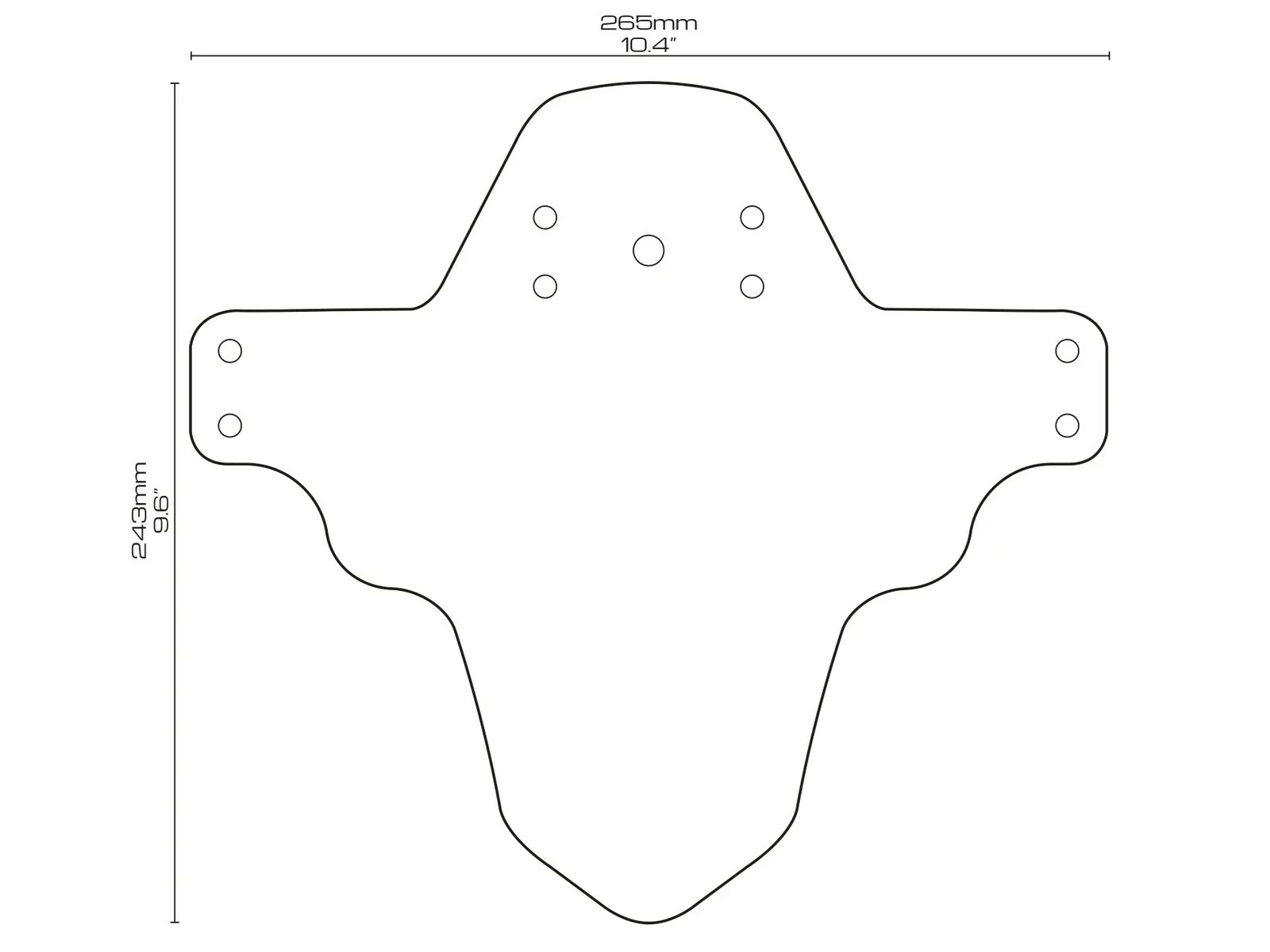 All-mountain-style AMS Garde Boue Avant Maori Mud Guard 5 All-mountain-style AMS Garde Boue Avant Maori Mud Guard – Image 3