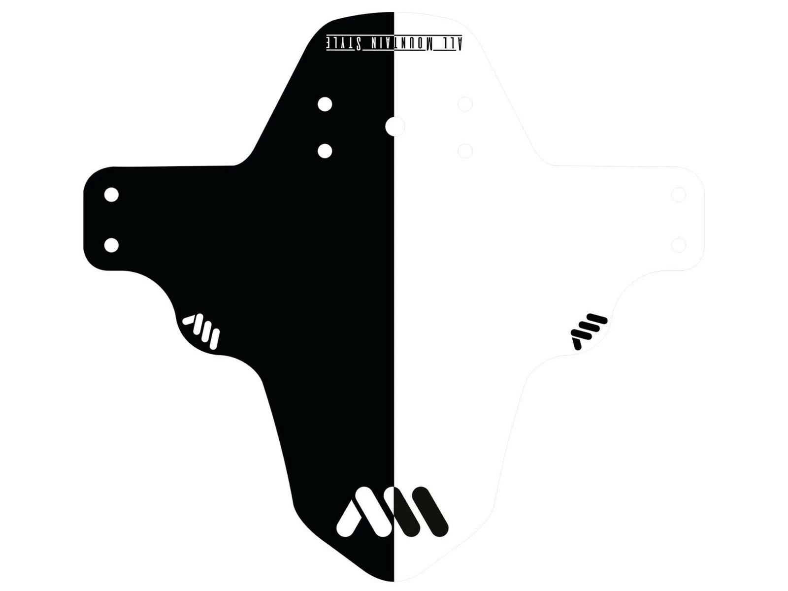 All-mountain-style AMS Garde Boue Avant Noir Et Blanc Mud Guard 4 All-mountain-style AMS Garde Boue Avant Noir Et Blanc Mud Guard – Image 2