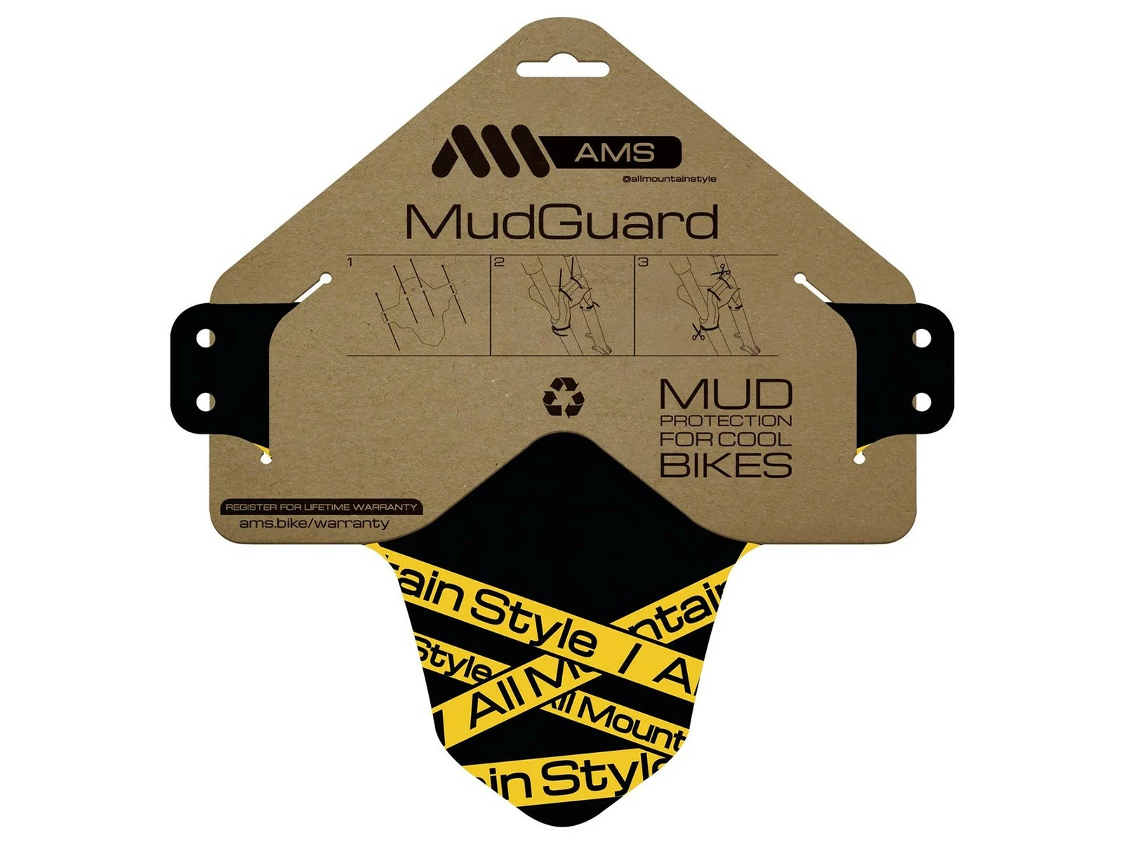 All-mountain-style AMS Garde Boue Avant Toxic Jaune 3 All-mountain-style AMS Garde Boue Avant Toxic Jaune