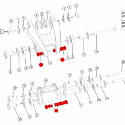 BMC Boulons D'amortisseur Arrière Trailfox / Speedfox - 208505