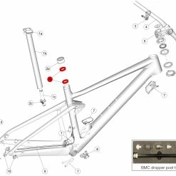 BMC Jeu De Bagues Pour Tige De Selle RAD & Autodrop - 302113 -Vélos électriques Soldes Magasin bmc jeu de bagues pour tige de selle rad autodrop 302113 2