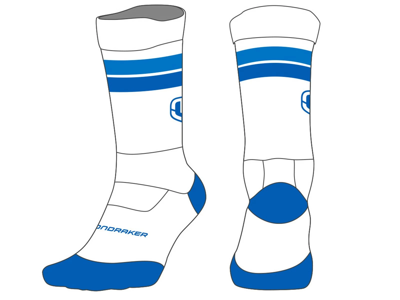MONDRAKER Racing Paire De Chaussettes Hautes 3 MONDRAKER Racing Paire De Chaussettes Hautes