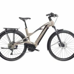 Vélo De Trekking Électrique BIANCHI E-Vertic T-Type ST X5 9v Trapèze Couleur Jaune Taille Cadre 43 (M)
