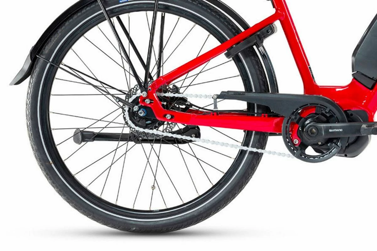 Vélo E-Urbain Gitane E-CITY STePS Couleur Rouge Taille Cadre 44 (S) 7 Vélo E-Urbain Gitane E-CITY STePS Couleur Rouge Taille Cadre 44 (S) – Image 5