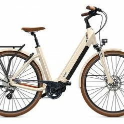 Vélo Urbain Électrique O2FEEL Iswan - Edition Roland-Garros Taille 50 Capacité Batterie 540 Wh Couleur Blanc Lin